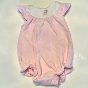 Kissy Kissy Baby Girls Embroidered Rabbit Pink Romper - Size 0-3 Months